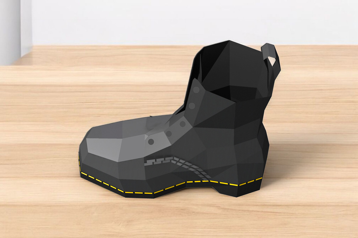 Boots - 3d papercraft, a Print Template by PAPER amaze (Photo 5 of 6)