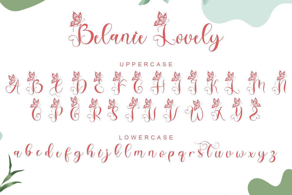 Belanie Lovely, a Handwritten Font by Yoga Letter (Photo 5 of 6)