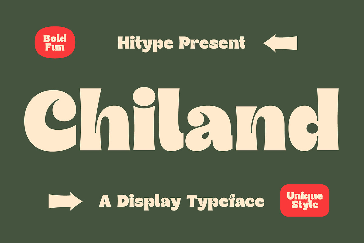 Chiland Display Typeface - Hitype, a Sans Serif Font by Hitype (Photo 1 of 11)