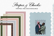 Stripes & Checks: Frames Backgrounds, a Texture Graphic by Purple (Thumbnail 9 of 15)