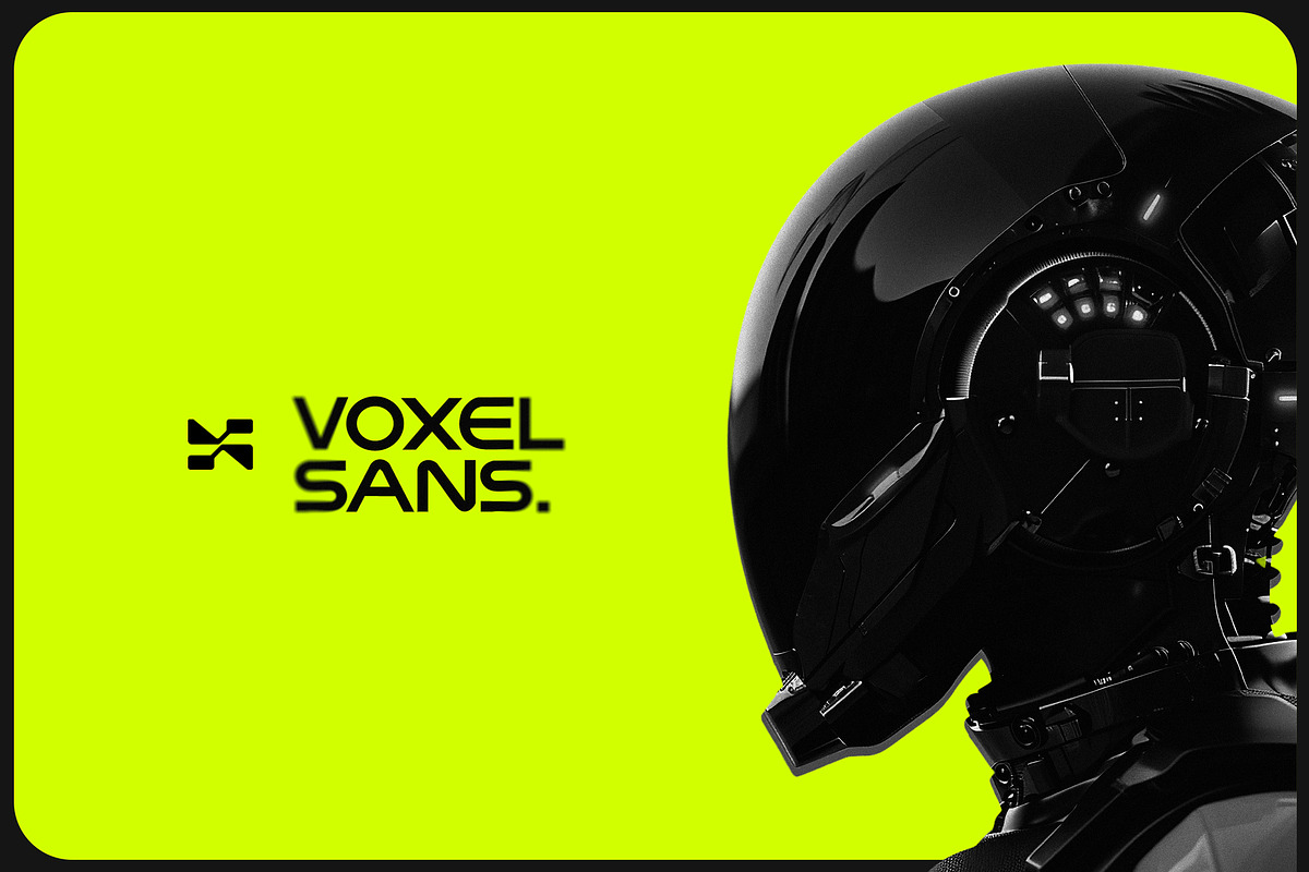 Voxel Sans - Bold Display Font, a Sans Serif Font by Layerform Design Co. (Photo 4 of 6)