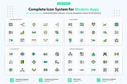 SaaS Dashboard Icons, an Outline Icon by vexper (Thumbnail 2 of 10)