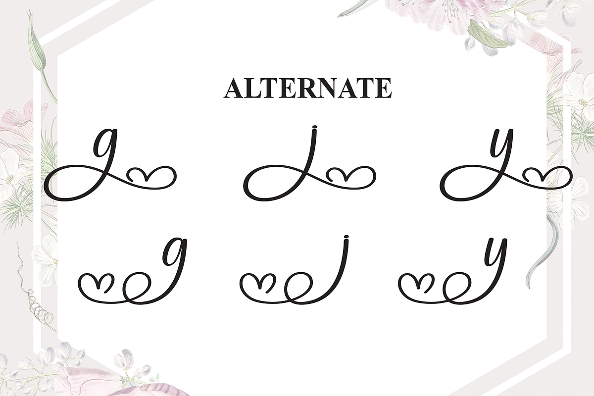 Wedding Monogram | Script Font, a Handwritten Font by Scratchones (Photo 8 of 9)