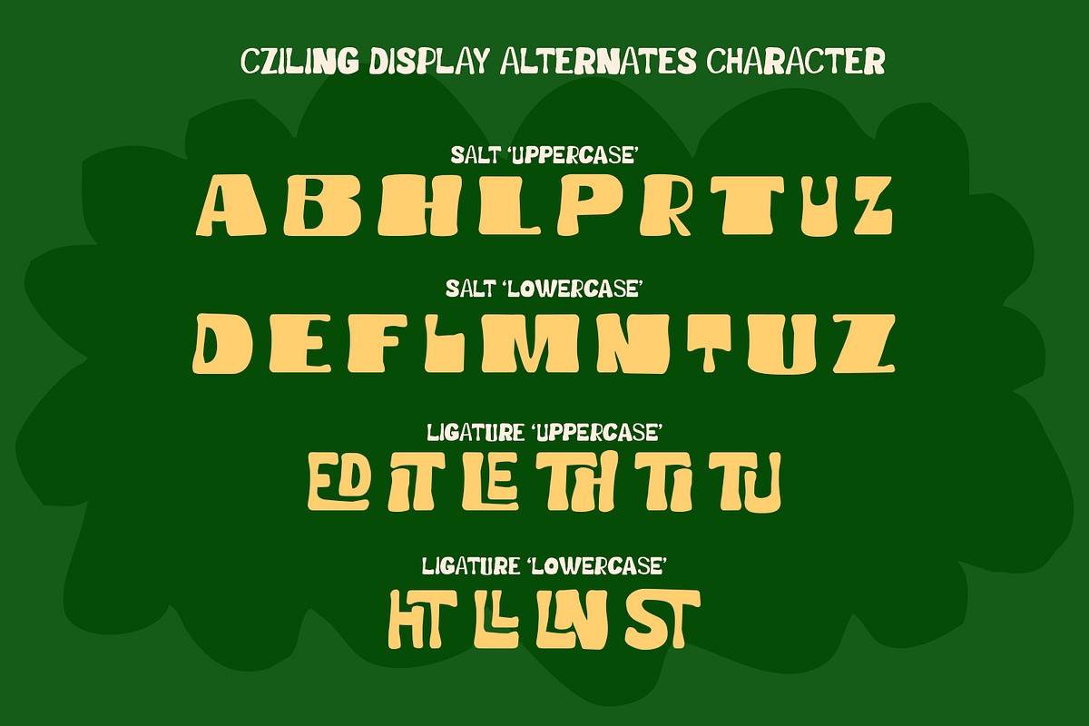 Cziling Display, a Symbol Font by Nathatype (Photo 10 of 11)