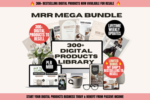 300 PLR Digital Products Library MRR