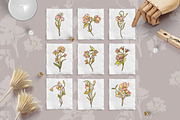 French Floral Art Nouveau Flower, a Decorative Illustration by Rachel Art Studio (Thumbnail 4 of 8)