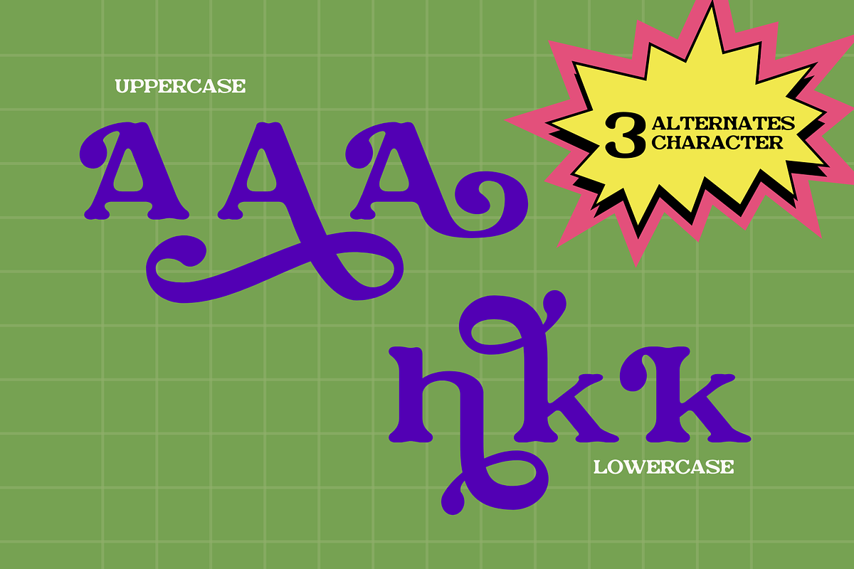 Retro Nakjoy - Branding Logo Font, a Serif Font by Nirmana Visual (Photo 7 of 13)