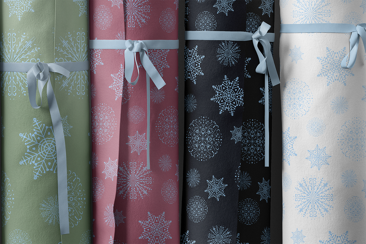 Gnomes and Snowflakes - Clip Art Set, a Decorative Illustration by Tati Bordiu Digital (Photo 5 of 6)