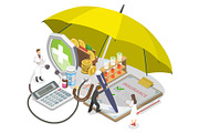 Insurance Set 01, a Person Illustration by AndriiStore (Thumbnail 5 of 11)