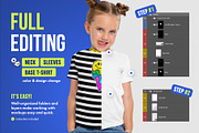 Realistic Kids Girl T-Shirt Mockups, a Shirt Mockup by Hi, Mock-Up! (Thumbnail 2 of 13)