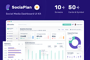 SociaPlan : Dashboard UI Kit, an UI Kit Template by Designspace (Thumbnail 1 of 6)