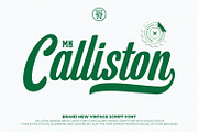 MN Calliston - Vintage Script Font, a Script Font by Mantra Naga (Thumbnail 1 of 12)