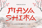 Mayashita - Japanese Brush Font, a Handwritten Font by Typia Nesia (Thumbnail 1 of 11)