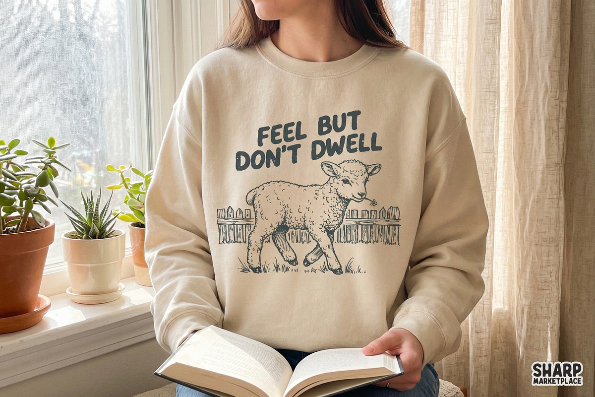 Feel But Don't Dwell Lamb PNG, an Object Graphic by SharpMarketplace (Photo 2 of 6)