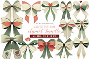 Valentine Bow Clipart, an Illustration by DreamArtGraphic (Thumbnail 1 of 4)