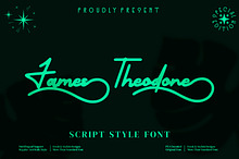 James Theodore - Script style font