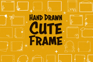 55 hand drawn cute frame, a Decorative Illustration by Pikgura