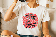 Merry & Bright Christmas SVG PNG Des, a Graphic by mh_arif (Thumbnail 3 of 4)