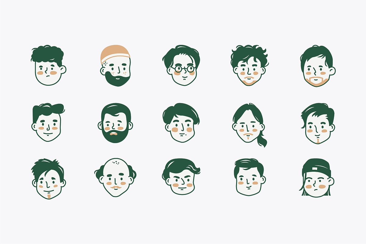 Minimal Face Illustration, an Object Graphic by Jump Studio (Photo 4 of 4)