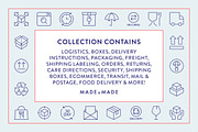 Shipping & Delivery Line Icons, an Outline Icon by Made by Made (Thumbnail 2 of 10)
