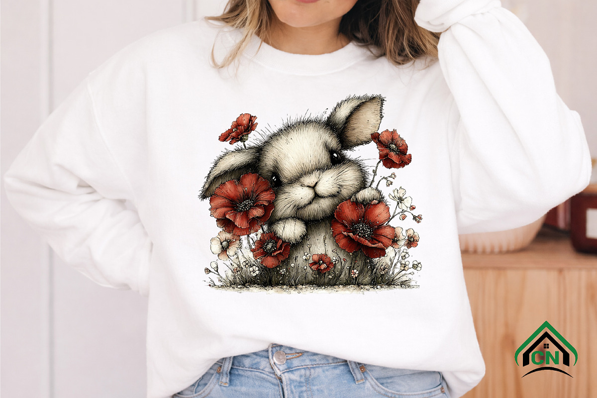 Whimsical Spring Peeking Animals PNG, an Illustration by Craft Nest (Photo 7 of 12)