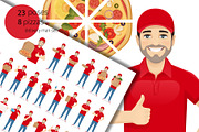 Delivery man kit, a Transportation Illustration by Volha Hlinskaya (Thumbnail 1 of 6)