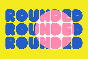 Mekko Rounded Typeface