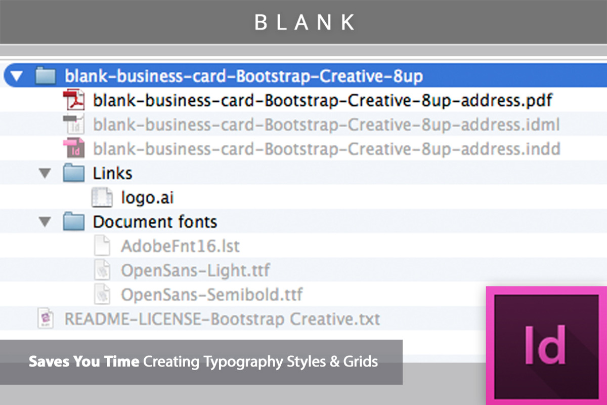 [Blank] Business Card Template 8-up, a Business Card Template by BootstrapCreative (Photo 2 of 3)