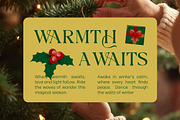 Harmonia Serif Christmas Font, a Serif Font by Vadovastd (Thumbnail 6 of 7)