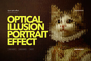 Optical Illusion Portrait Effect, a Layer Style Add-On by Milka (Thumbnail 1 of 6)