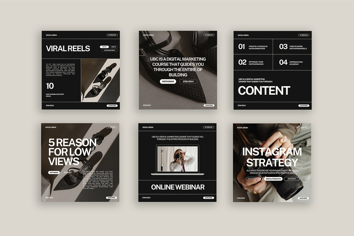 200 Instagram Templates for Coaches, a Social Media Template by Instprofi | Studio Estimo (Photo 10 of 16)