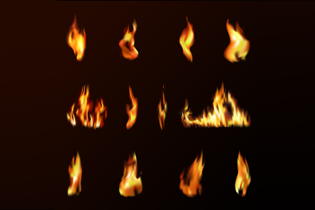 Fire Set, an Object Graphic by Elena Lux (Photo 1 of 3)