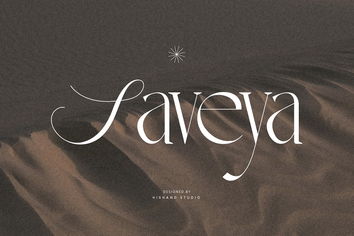 Saveya Elegant Font, a Serif Font by Hishand Studio (Photo 1 of 10)