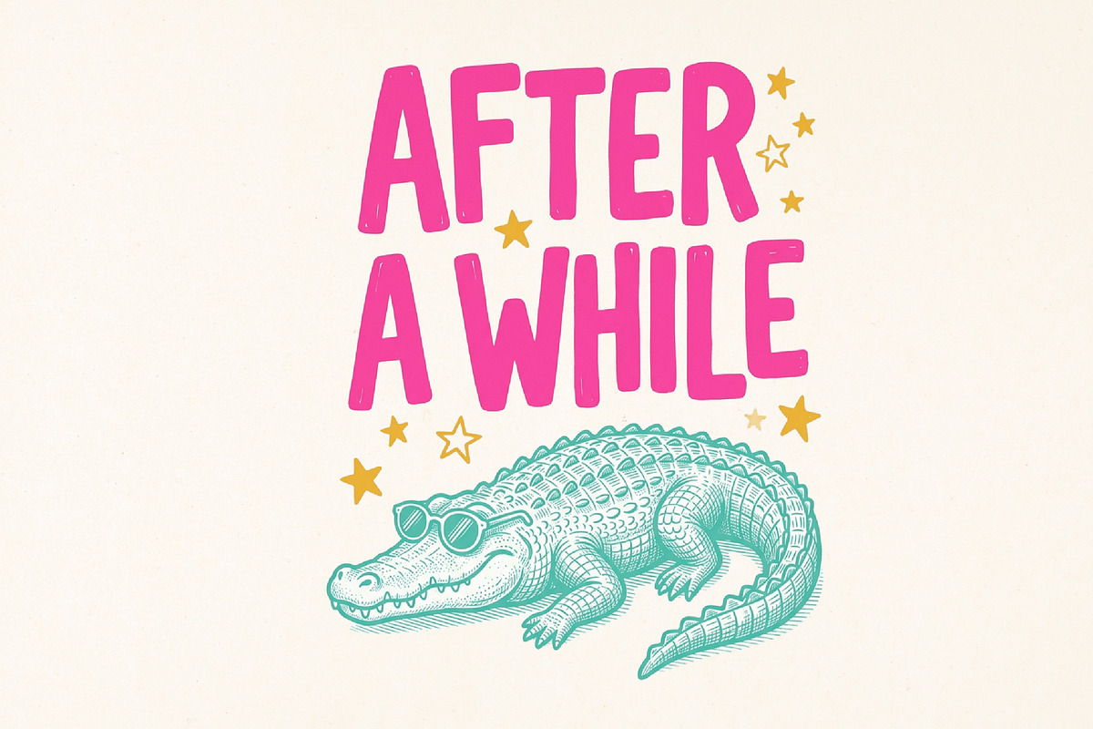 Teacher Summer Holiday Crocodile PNG, a Seasonal Illustration by Canvas Craft (Photo 1 of 7)