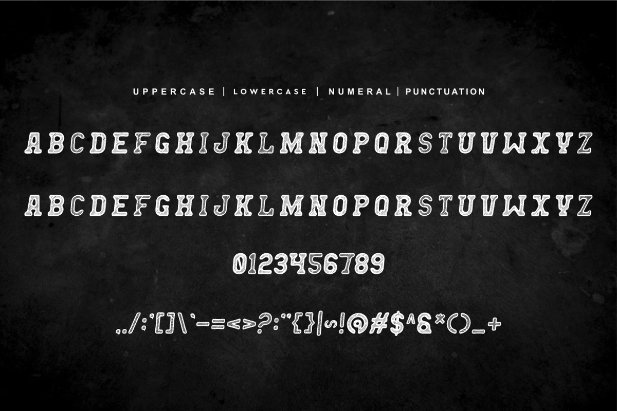 Chalk Hybrida Font, a Slab Serif Font by QR Design Studio (Photo 5 of 6)