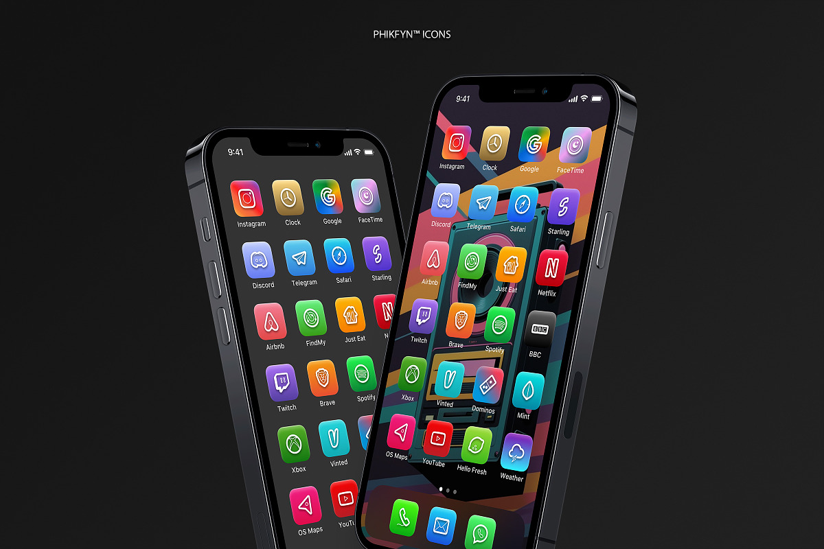 700 Bold and Colourful iOS App Icons, a Solid Icon by Phikfyn Icons (Photo 4 of 6)
