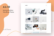 Alio - Minimal Portfolio Theme, a WordPress Template by AZ-Theme (Thumbnail 1 of 5)