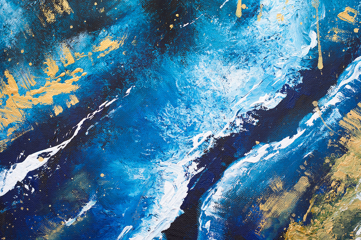 Acrylic abstract blue backgrounds, a Texture Graphic by Holovei (Photo 5 of 5)