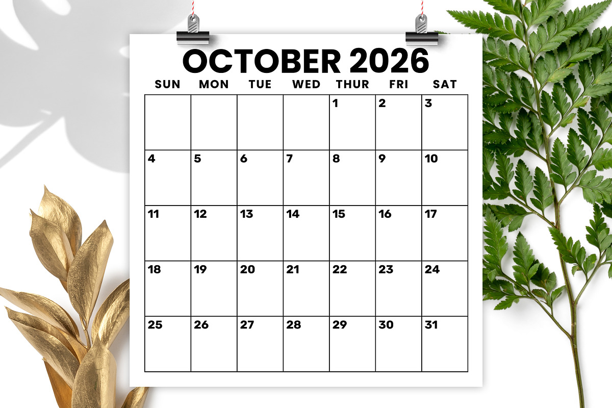 2026 Square 12x12 Large No. Calendar, a Stationery Template by Running With Foxes (Photo 4 of 5)