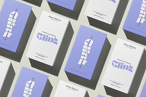 Vertical Business Card Mockup
