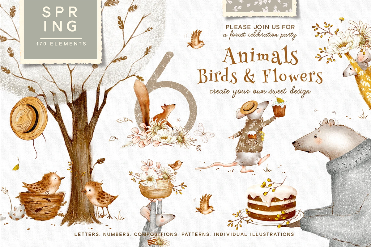 Four Seasons Animals Bundle, an Animal Illustration by TL Design (Photo 3 of 27)