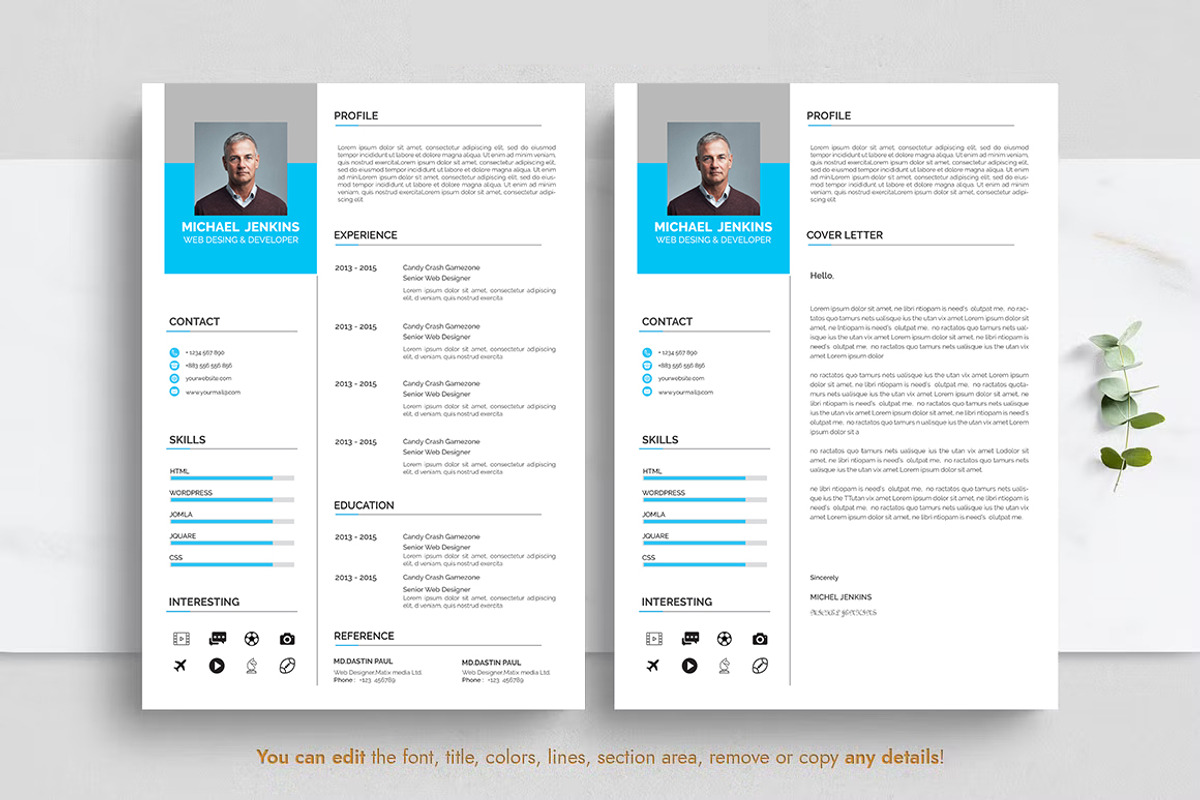 Clean Resume CV, a Resume Template by Blackcloud_Creations (Photo 4 of 8)