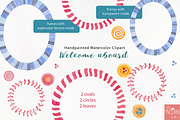 Welcome aboard watercolor graphics, an Animal Illustration by LittleAcornGraphics (Thumbnail 12 of 12)