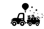Cute baby toy truck design featuring, an Illustration by Amazin_art (Thumbnail 13 of 33)