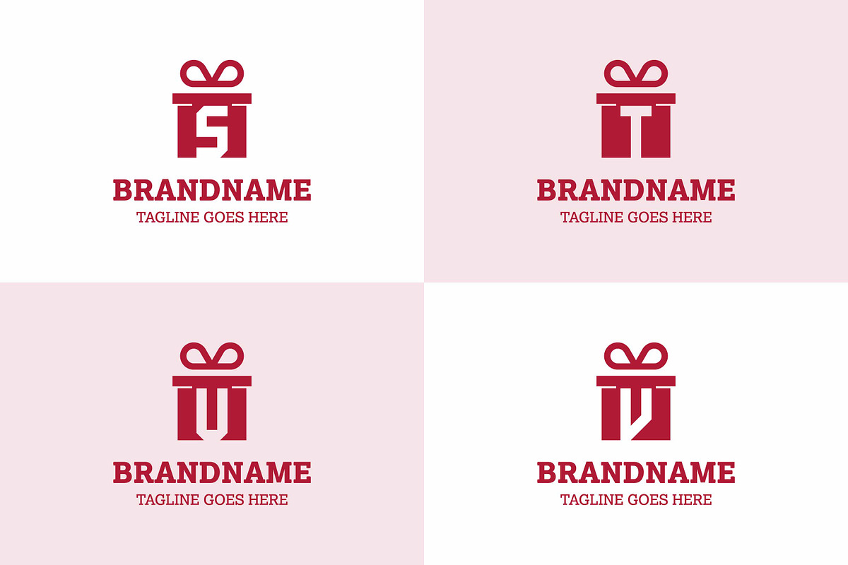Letter S T U V Gift Package Logo, a Branding & Logo Template by Pray Art Design Studio (Photo 1 of 2)