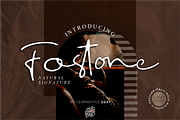 Fostone Natural Signature, a Script Font by Glyphstyle (Thumbnail 1 of 12)