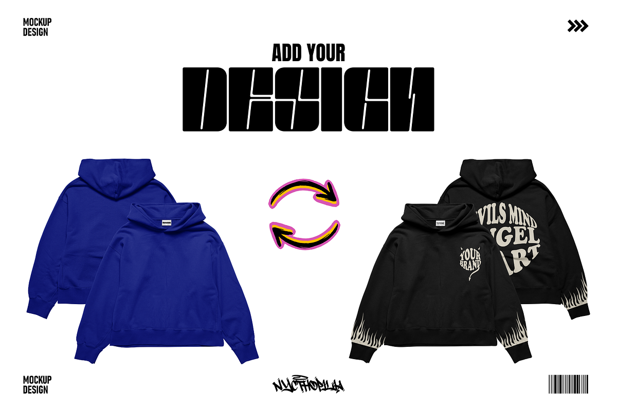 Clothing Mockup Streetwear, a Hoody Mockup by NYCTHOPILIA STUDIO (Photo 6 of 9)