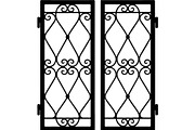 Decorative Iron Grill Scroll Panel, an Object Graphic by Creativeshirt (Thumbnail 14 of 18)