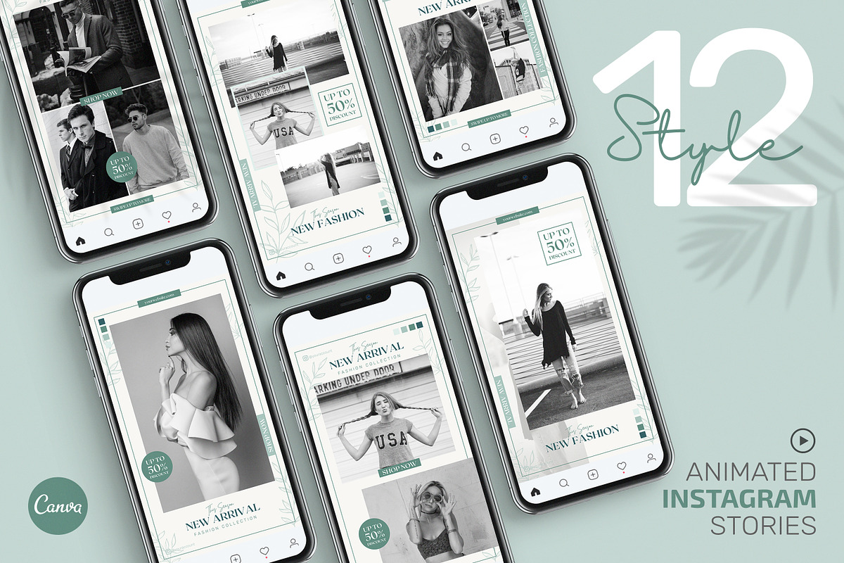 Canva Animated Instagram Stories, a Social Media Template by UINVI Design