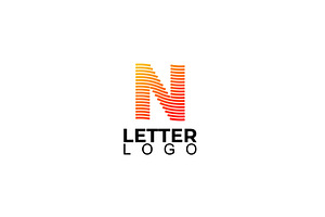 Letter N Logo Design Icon With Elega